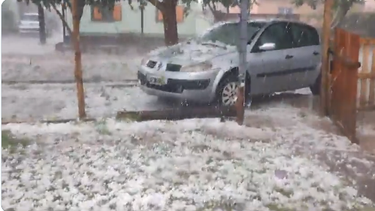 El granizo hizo estragos en Iglesia: familias evacuadas y daños en la producción