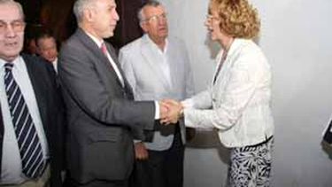 Lorenzetti llegó a San Juan y encabezó un acto én la Casa de Sarmiento