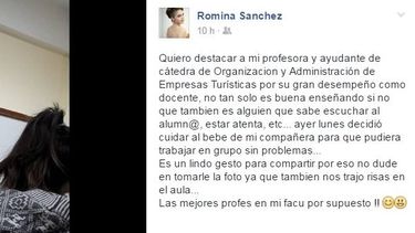 Ex reina viralizó la foto de una profe de las UNSJ todo terreno