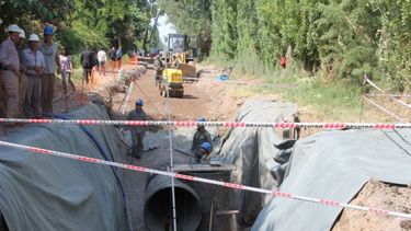 La obra cloacal de Caucete suma once nuevos frentes de trabajos