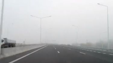 No se ve ni al metro: mirá el video de la niebla en la Ruta 40