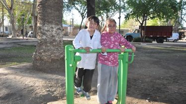 Inauguraron una plaza saludable en Médano de Oro