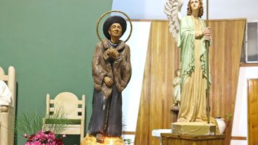El Santo del milagro sanjuanino ya luce en Concepción