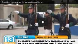 Emoción y memoria, por los sanjuaninos caídos en el ARA General Belgrano