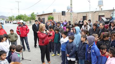 Rivadavia: inauguraron pavimento en calles de La Bebida