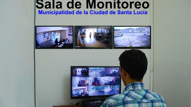 Santa Lucía instaló un moderno sistema de seguridad en el municipio