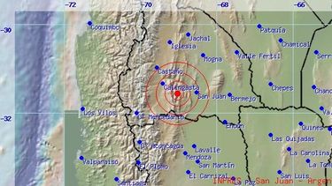 Tembló en San Juan: Fue de 4,8 grados