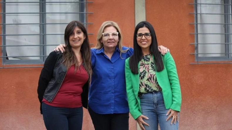 Cristina Ferreyra Plana, Marisa López y Fernanda Paredes.