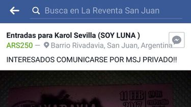 Advierten por la venta de entradas truchas para Rivadavia en Colores