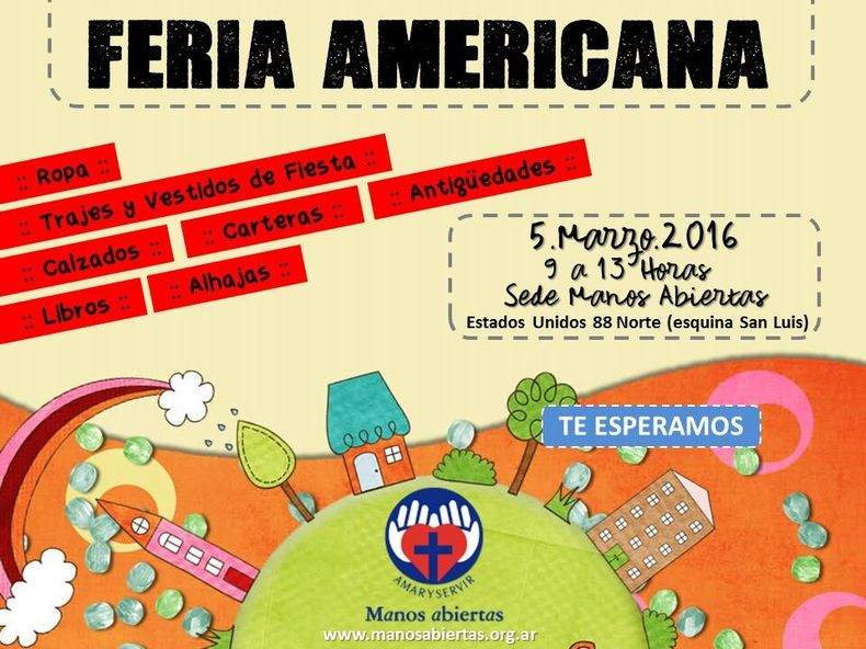 Fundación Manos Abiertas, te invita a la Feria Americana, que