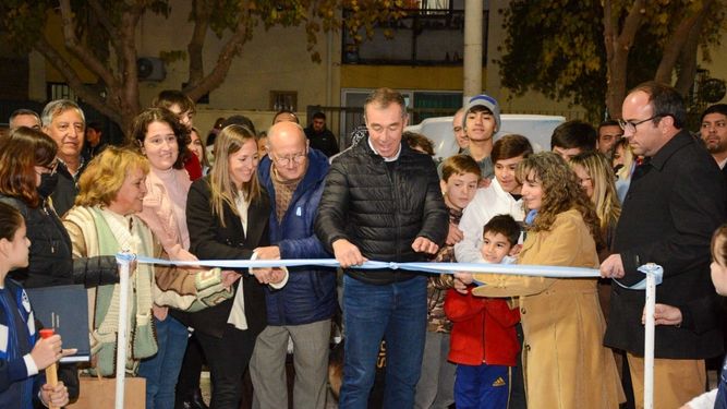 Rivadavia: en el barrio UDAP III ya disfrutan del nuevo playón deportivo