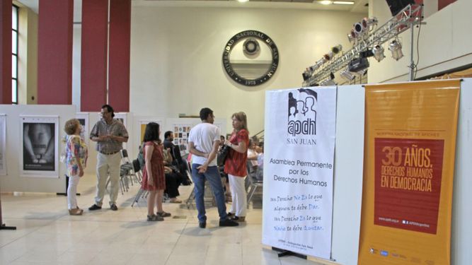 Inauguraron una muestra de arte por los Derechos Humanos