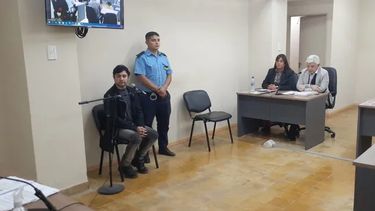 El sospechoso. Di Paola en una de las audiencias. El sospechoso. Di Paola en una de las audiencias.