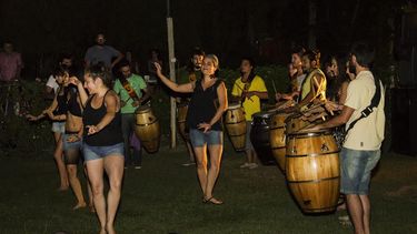 Cando Cuyo festeja su cumpleaños a puro candombe