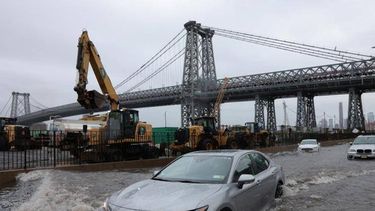 Nueva York tapada por el agua