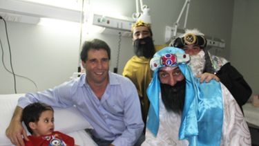 Los Reyes Magos pasaron por el Hospital de Niños