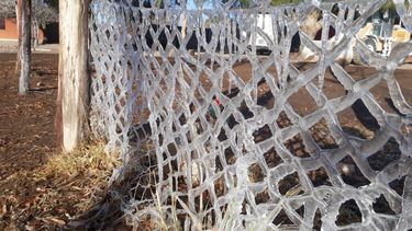 ¡Se congeló todo en Sarmiento!