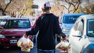 Cómo es el mundo de los jóvenes verduleros ambulantes que trabajan en las calles de San Juan, ante la falta de otra salida laboral.