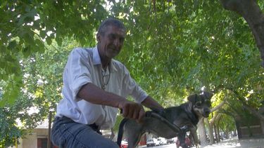 El ahijado de Cantoni que cartonea junto a su perra “Muñeca”