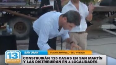 Vienen 125 casas para 4 localidades de San Martín