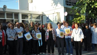 Rivadavia entregó banderas a escuelas y entidades del departamento