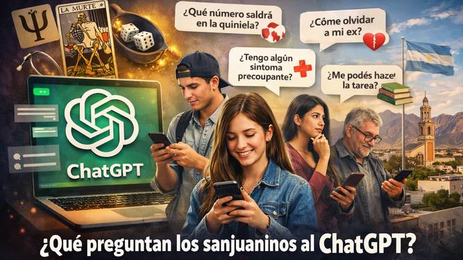 ¿Qué es lo que más le preguntan los sanjuaninos al Chat GPT? Mirá lo que nos respondieron