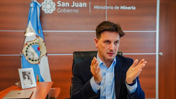 Juan Pablo Perea, ministro de Minería de San Juan. Juan Pablo Perea, ministro de Minería de San Juan.