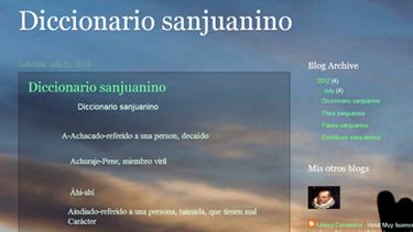 Sanjuaninos, con diccionario propio