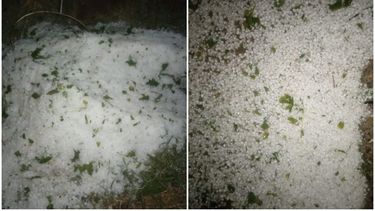 Caída de granizo en Jáchal.