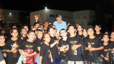 Gioja presenció el ensayo de los bailarines de la Fiesta del Sol