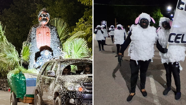 Con carrozas asombrosas, disfraces y espuma, Calingasta deslumbró en su 48° edición del Carnaval