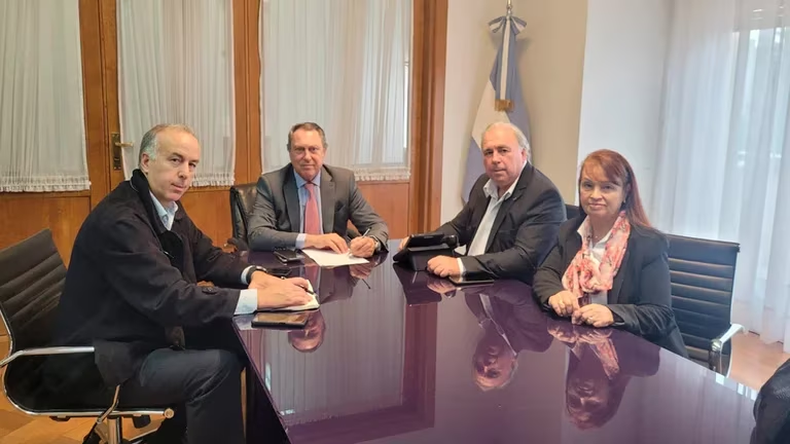Reunión que se mantuvo en el Ministerio de Economía. Fuente Infobae
