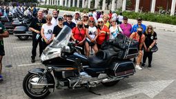 Un fuerte rugir se sintió en San Juan en la exhibición del Encuentro Nacional de Motos GoldWing