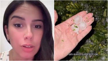 La dramática situación de una conductora sanjuanina: contó que su familia perdió toda la cosecha por el granizo en Pocito