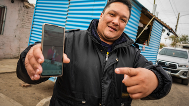 Gastón, el dueño del carro del chori cuyo video se hizo viral.