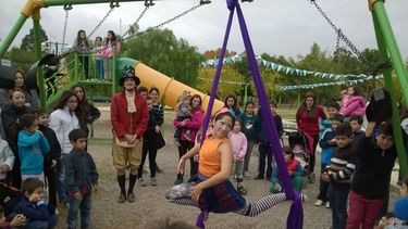 La plaza del Bº UDAP II se llenó de vida para los más chicos