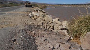 Hidráulica realizó obras de defensa de crecidas en ríos de Calingasta
