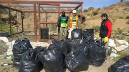 Campaña de limpieza en Ischigualasto: Retiraron 1200 kilos de residuos