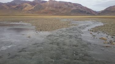 ¡Qué frío! Mirá estas imágenes de la Cordillera en Calingasta
