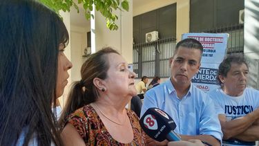 Familiares de Federico Orihuela, el camionero acribillado en Valle Fértil.
