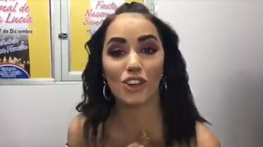 Video: Lali y un mensaje de aliento para la ex reina de Angaco