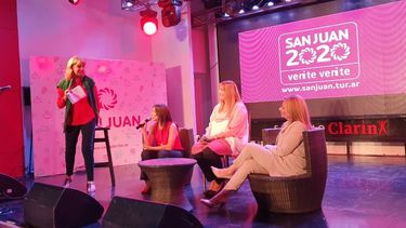 Las ministras sanjuaninas tuvieron su show con Teté: mostraron el modelo local