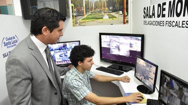 Santa Lucía instaló cámaras de seguridad en sus puntos más importantes