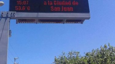 Será posible? un termómetro marcó más de 53 grados