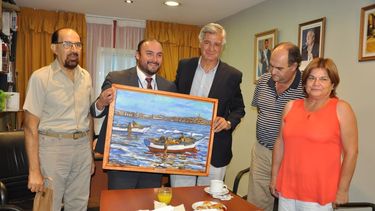 Una delegación de Coquimbo visitó al intendente de Rawson