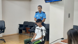 Marcos Darío Luna frente al juez. Marcos Darío Luna frente al juez.