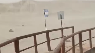 Video: el viento Zonda ya llegó al Norte sanjuanino ¡y también a Ischigualasto!