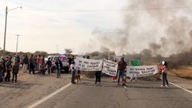Animales sueltos: familiares del puestero preso volvieron a cortar la ruta