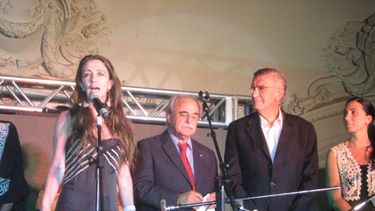 Fiesta sanjuanina en el lanzamiento del Festival de Cine de UNASUR