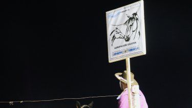 La Agrupación Gaucha Mediagüina celebró su 21º aniversario a pura jineteada y en familia